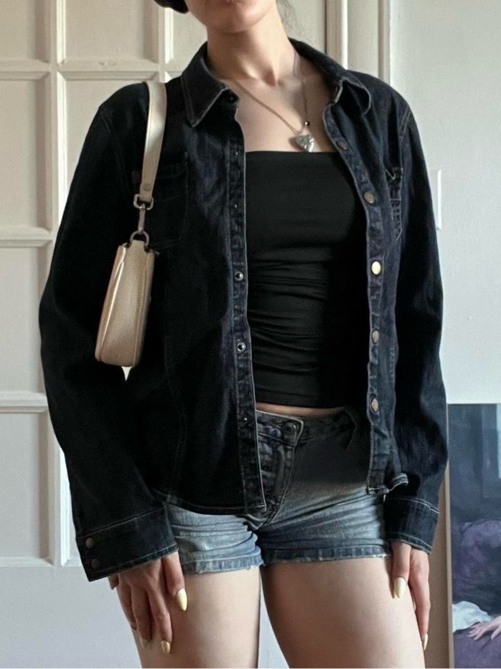 Size 11 Dark Blue Point Zero Button Up Shirt/Light Jacket
